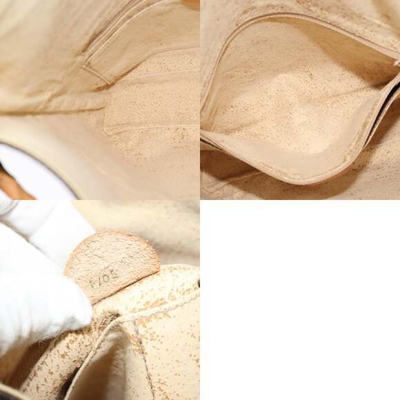 CELINE Macadam Canvas Backpack Pvc Leather Brown Gold - Picture 12 of 12